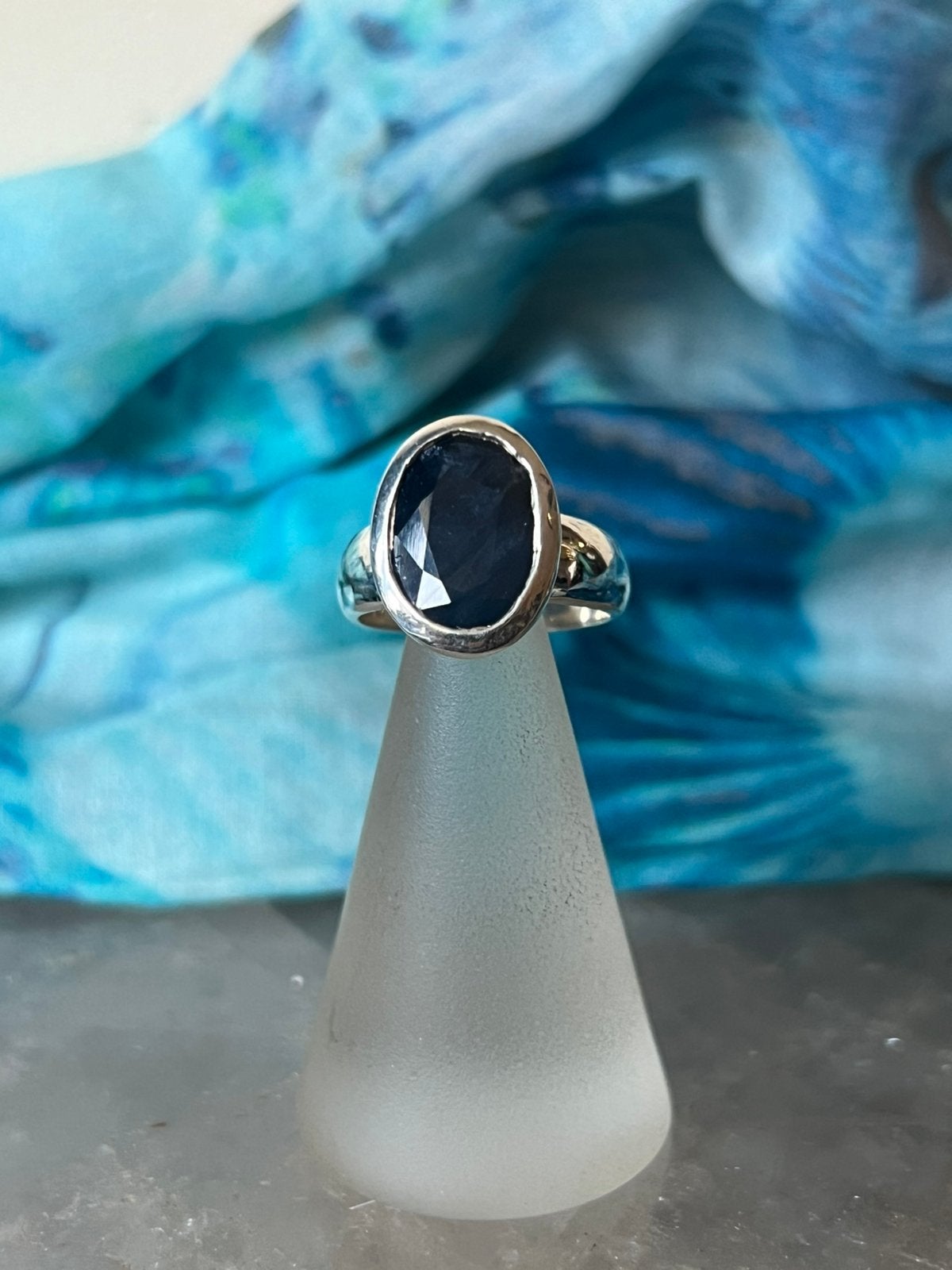 Saffier beschermt geluk intuïtie wisdom uniek magie, Blauw, Nieuw, Ophalen of Verzenden, 17 tot 18