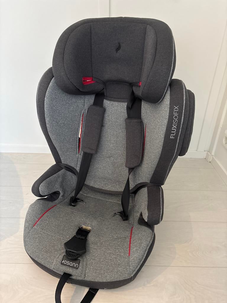 Osann Flux Isofix autostoel - Grijs, Autogordel of Isofix, Verstelbare rugleuning, Zo goed als nieuw, 9 t/m 36 kg