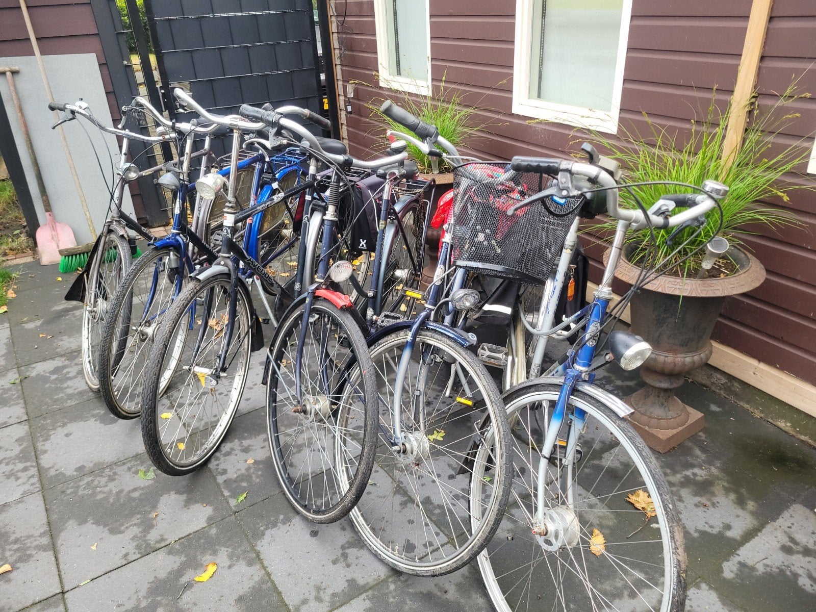partij dames en herenfietsen, Ophalen