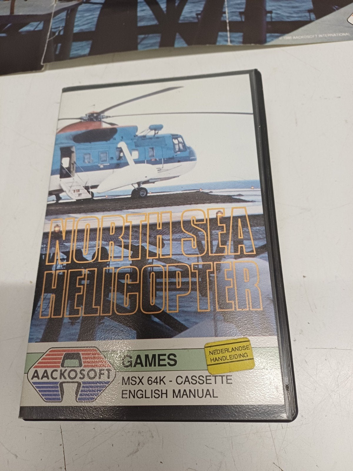 North Sea Helicopter MSX 64K Cassette - Aackosoft 1985, 1 speler, Ophalen of Verzenden, Zo goed als nieuw, Vanaf 12 jaar
