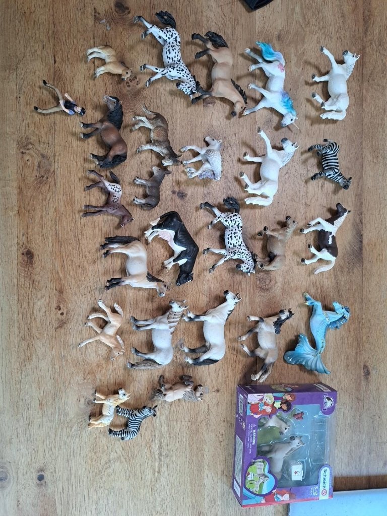 Schleich verzameling paarden en accessoires, Ophalen of Verzenden, Gebruikt