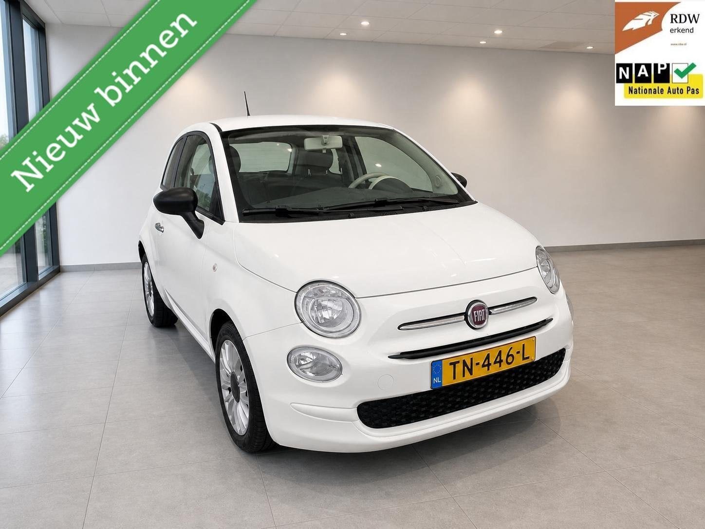 Fiat 500 0.9 TwinAir Turbo 2018 133(NAP) LED/Airco /Cruise/D, Auto's, Voorwielaandrijving, Dealer onderhouden, Gebruikt, Origineel Nederlands