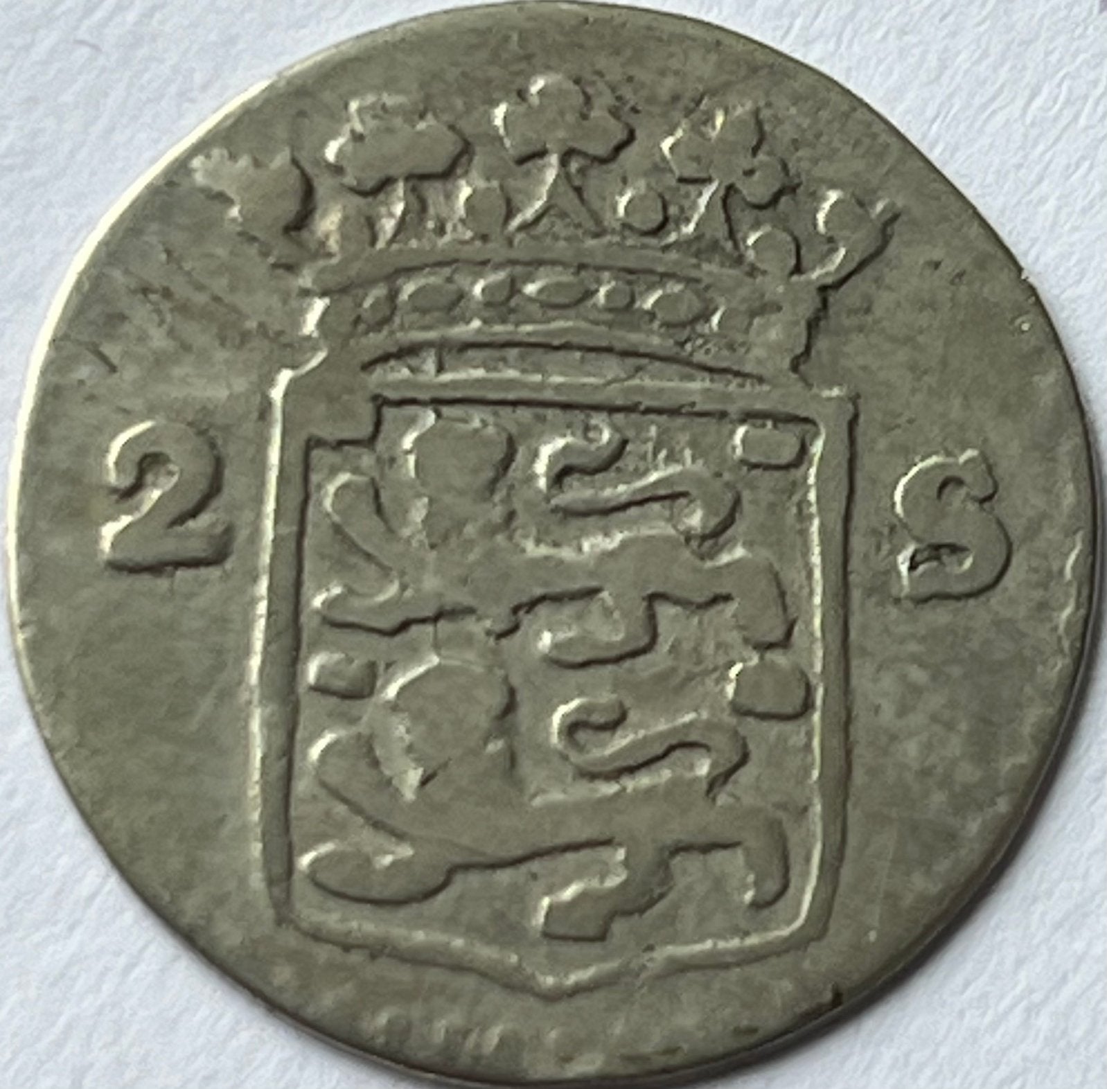 West-Friesland dubbele stuiver 1787/86 overslag, Postzegels en Munten, Vóór koninkrijk, Zilver, Losse munt, Overige waardes
