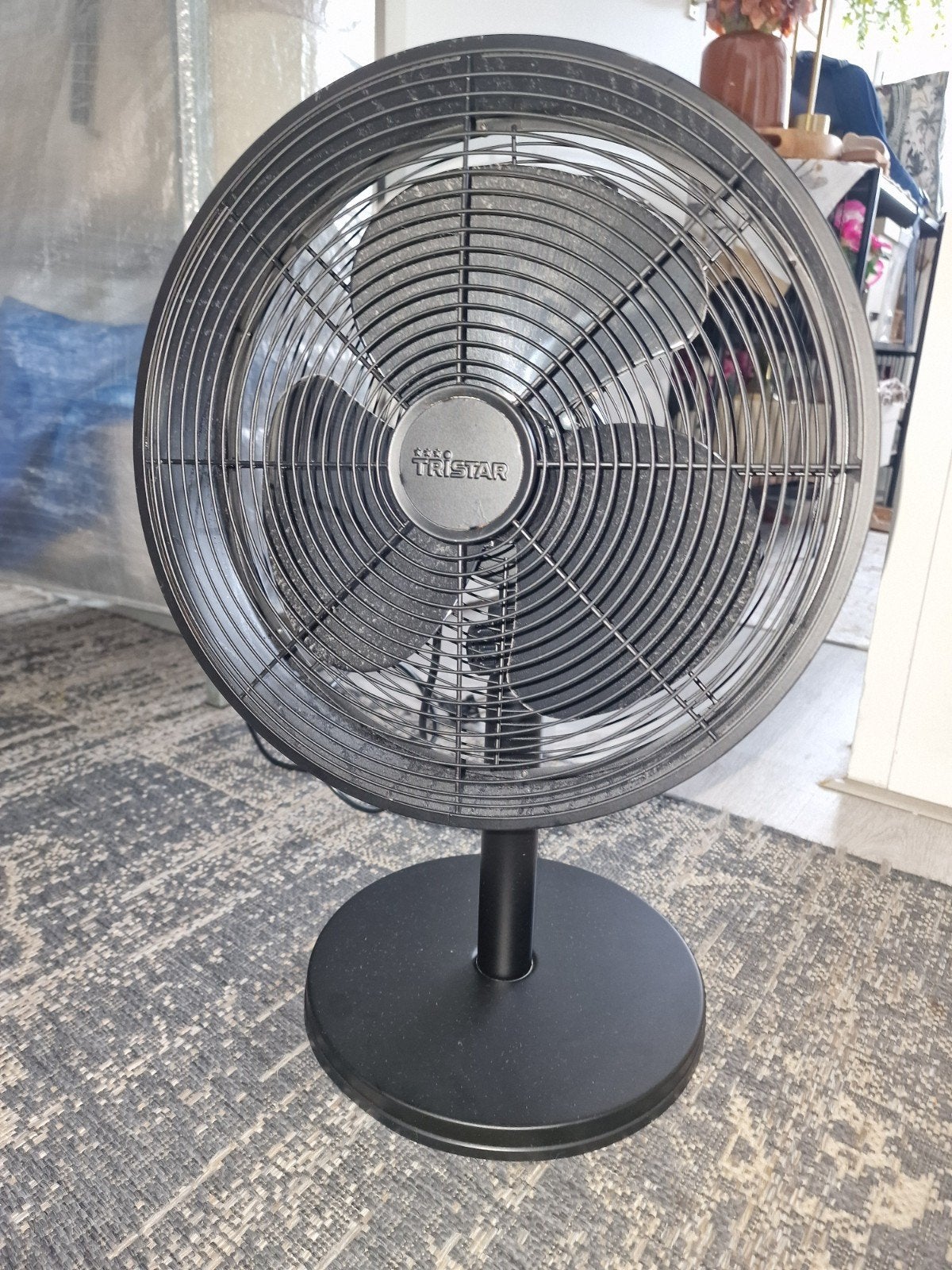 Tristar Tafelventilator - Zwart, Zo goed als nieuw, Witgoed en Apparatuur, Ventilatoren, Ophalen of Verzenden, Zo goed als nieuw