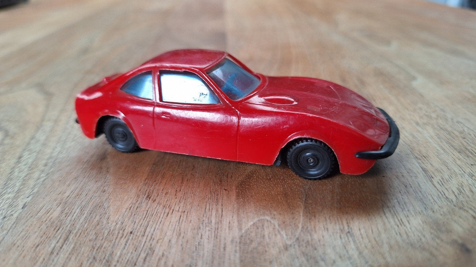 Vintage rode Opel GT speelgoedauto (Jean, W. Germany), Ophalen of Verzenden, Gebruikt, Auto, Overige merken