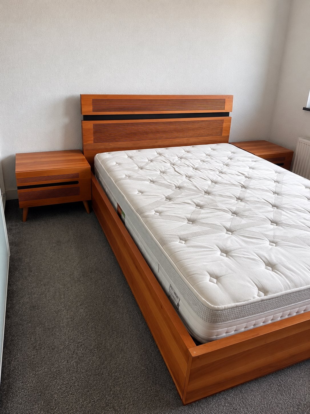Gratis tweepersoonsbed 170x200 + 2 nachtkastjes, Ophalen, Gebruikt, Tweepersoons, Modern