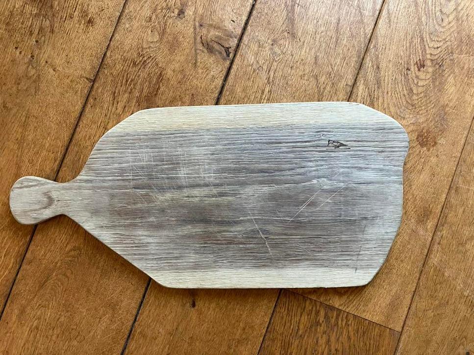 Grote rustieke houten borrelplank, gebruikt, Antiek en Kunst, Curiosa en Brocante, Ophalen of Verzenden