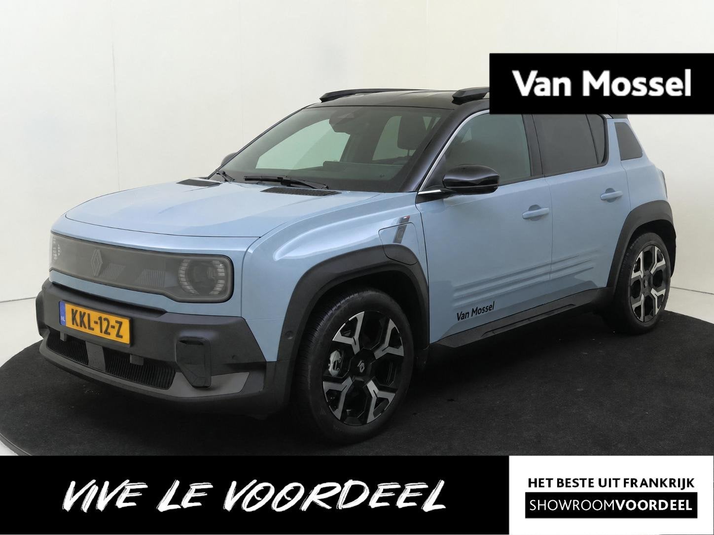 Renault 4 Comfort Range Techno 52 kWh 150PK | Google Navigat, Stof, 750 kg, 150 pk, Blauw
