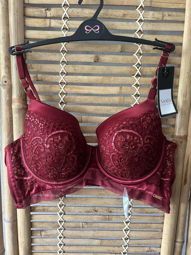 Hunkemöller Noir Lara Bh Rood 80B, Hunkemöller, Ophalen of Verzenden, Rood, BH