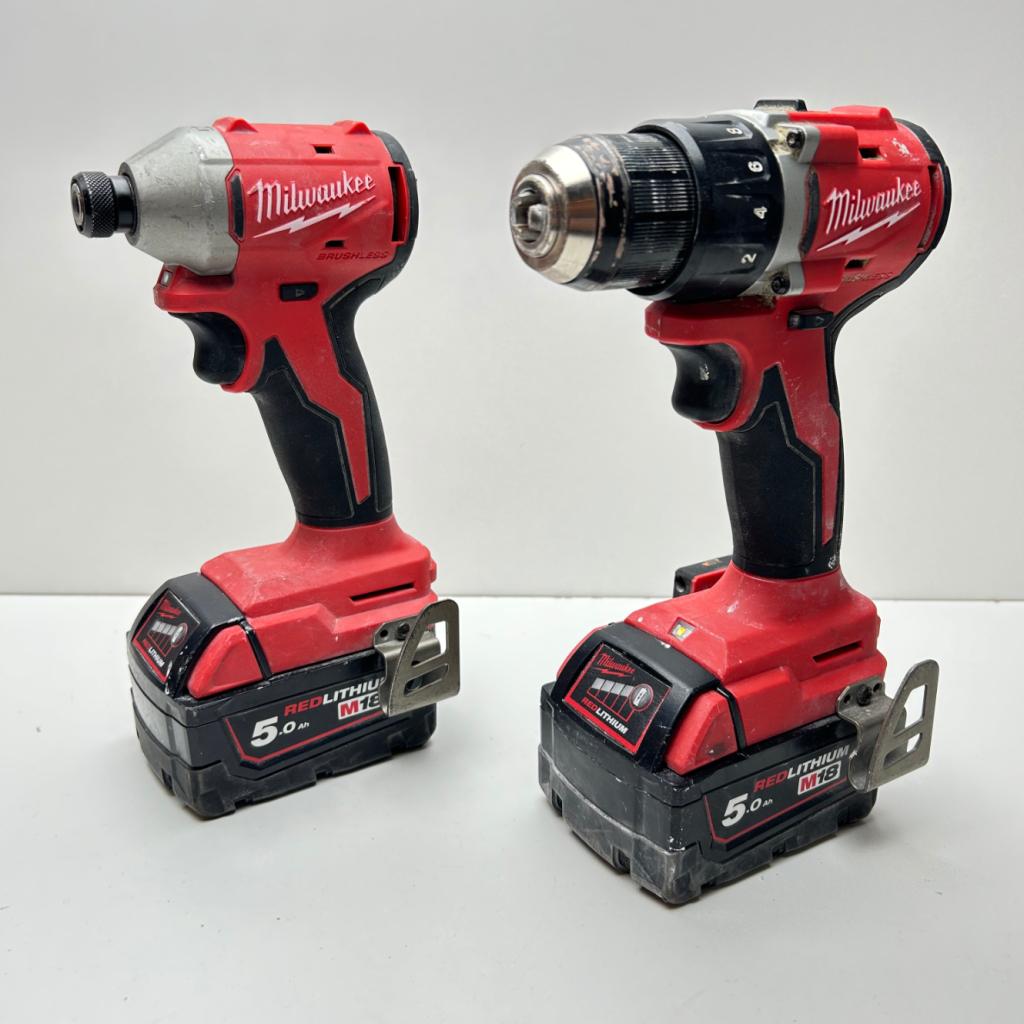 Milwaukee M18  Boor- /schroefmachine  & Slagschroevendraaier, Doe-het-zelf en Verbouw, Gereedschap | Boormachines, Milwaukee, Zo goed als nieuw
