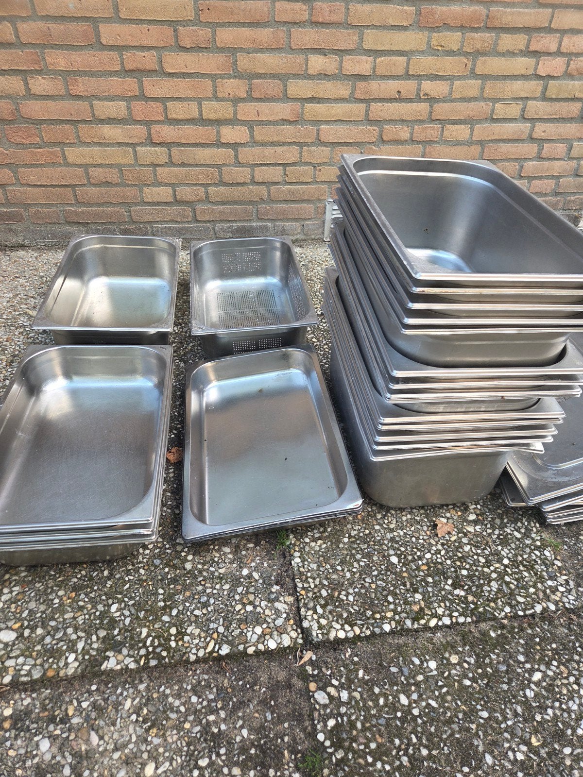 Diverse 1/1 Gastronorm bakken en deksels - Horeca Keukenappa, Huis en Inrichting, Ophalen, Gebruikt