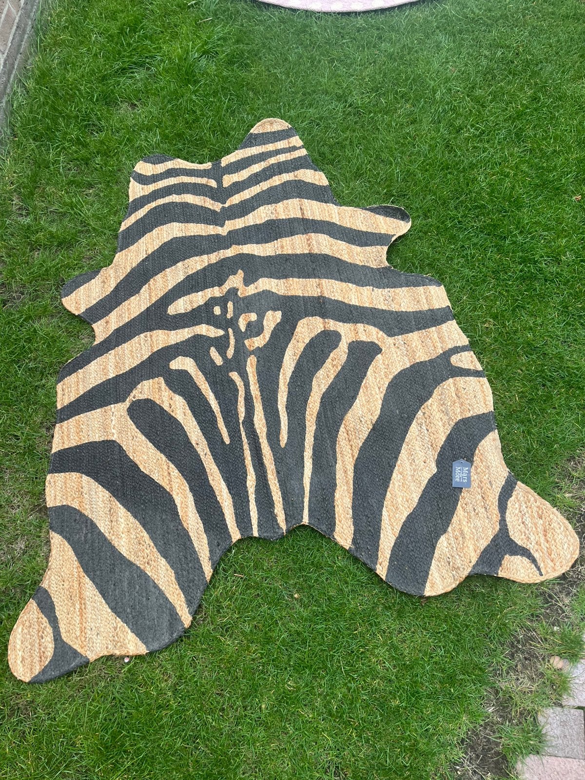 Mars & more jute design koevo zebra kleed, 150 tot 200 cm, Rond, 200 cm of meer, Ophalen of Verzenden