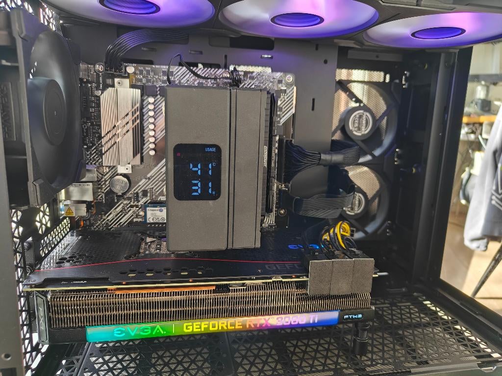 Game PC EVGA 3080ti FTW3/5600x/32GB/1TB, 32 GB, Zelf gebouwde pc, Ophalen of Verzenden, Zo goed als nieuw