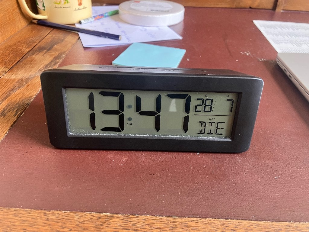 Digitale Wekker met Snooze en Lichtfunctie, Witgoed en Apparatuur, Wekkers, Zo goed als nieuw, Digitaal, Ophalen of Verzenden