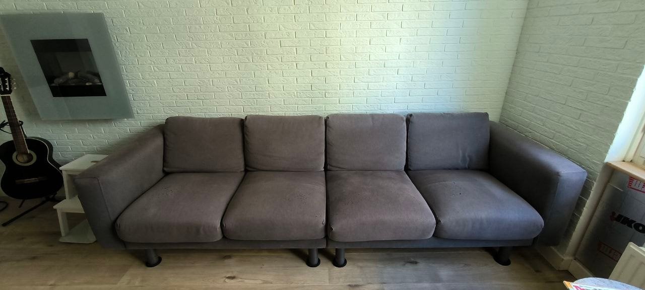 IKEA Norsborg 4-zits bank - Comfortabel en ruim, Ophalen, Gebruikt, 75 tot 100 cm, Rechte bank
