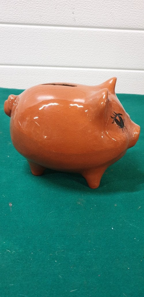 -	spaar varken aardewerk, Verzamelen, Retro, Ophalen of Verzenden