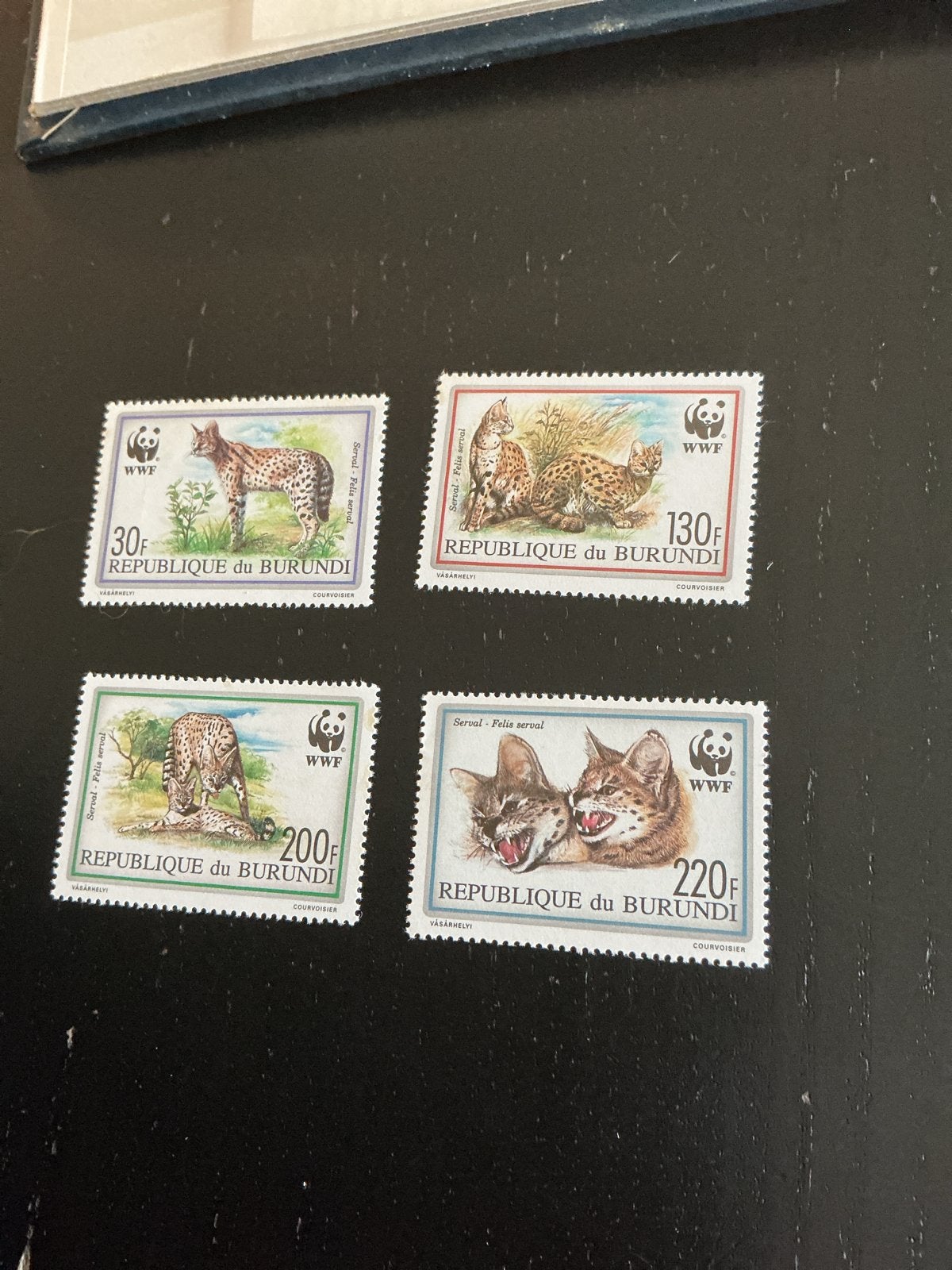Burundi WWF Serval Postzegels Set - Dieren Thema, Ophalen of Verzenden, Postfris, Dier of Natuur