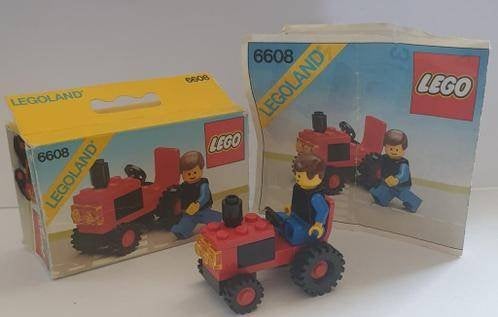 Lego Legoland 6608 Tractor compleet met doosje 1982, Gebruikt, Compleet, Lego, Ophalen of Verzenden