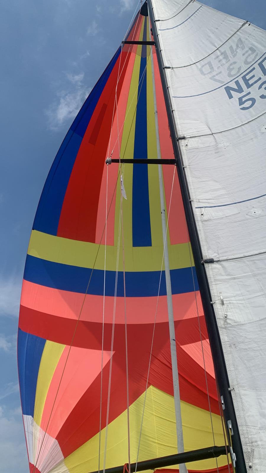 Spinnaker 110m2, Watersport en Boten, 6 meter of meer, Gebruikt, Spinnaker, Ophalen of Verzenden