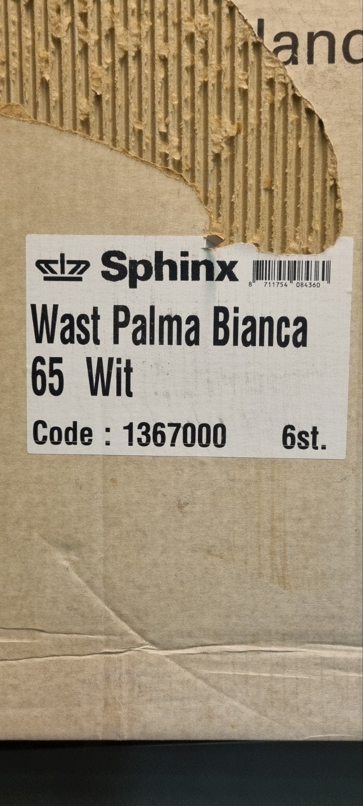 Sphinx wastafel  65 cm breed, Ophalen of Verzenden