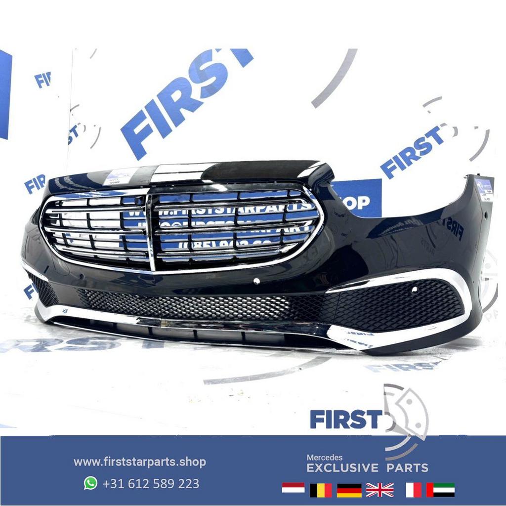 W223 S KLASSE BUMPER COMPLEET A2238802600 Mercedes VOORBUMPE, Gebruikt, -, Voor, Ophalen of Verzenden