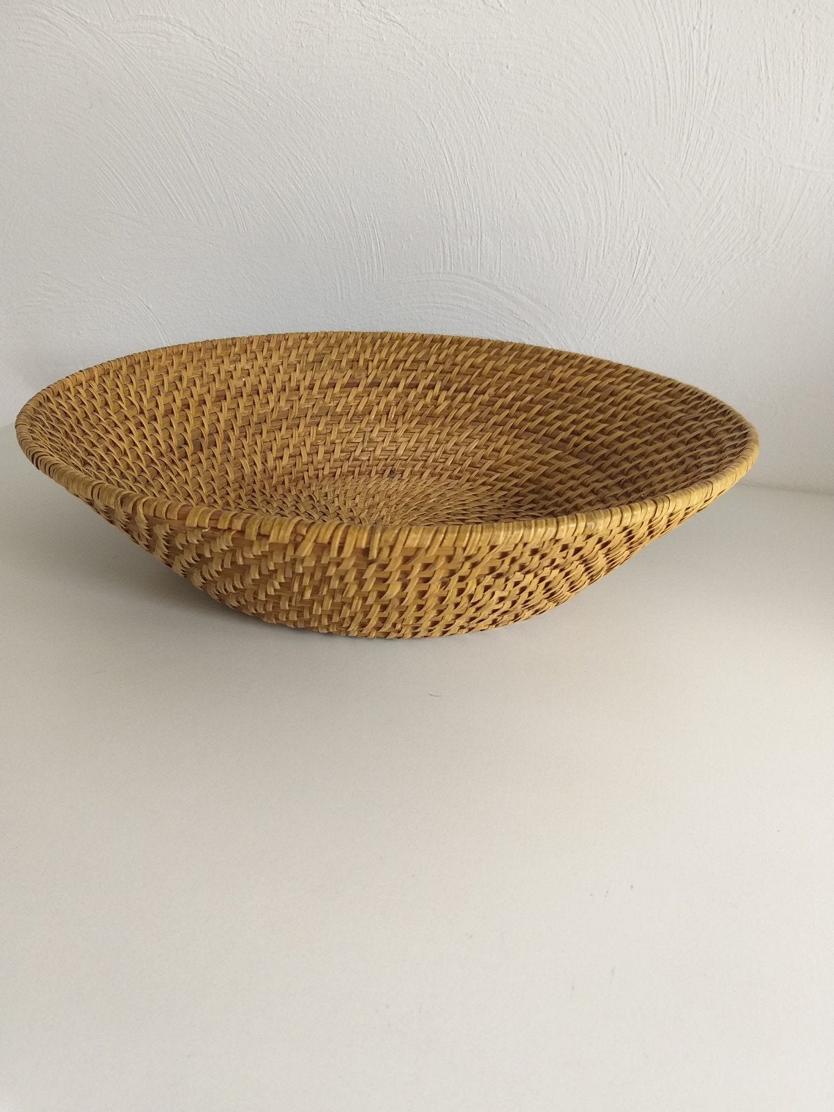 Rieten schaal 40 cm, Ophalen, Zo goed als nieuw, Rond, Riet