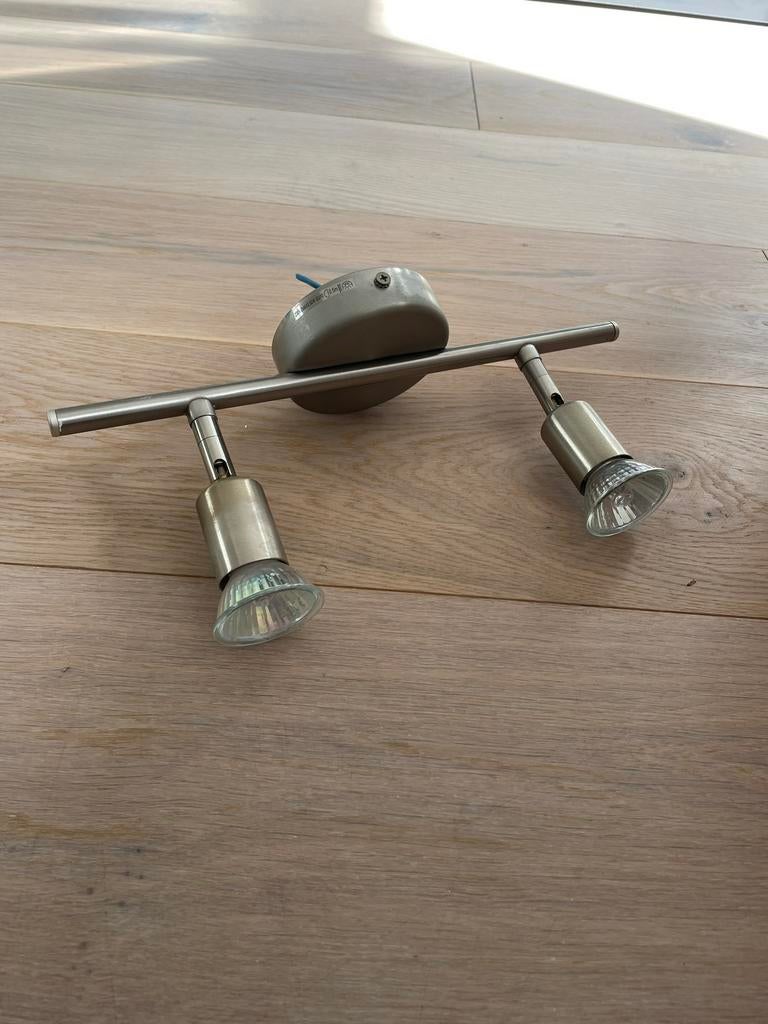 Metalen plafond spotjes lamp 230v, Ophalen of Verzenden, Zo goed als nieuw