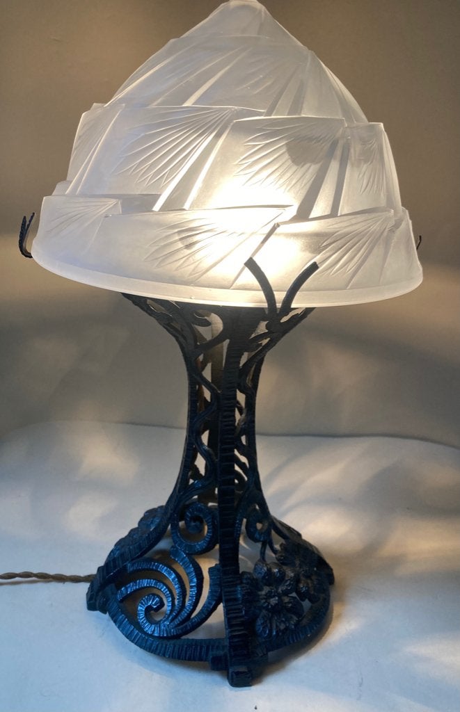 Muller Frerès  Art-Deco Tafellampje, Ophalen of Verzenden