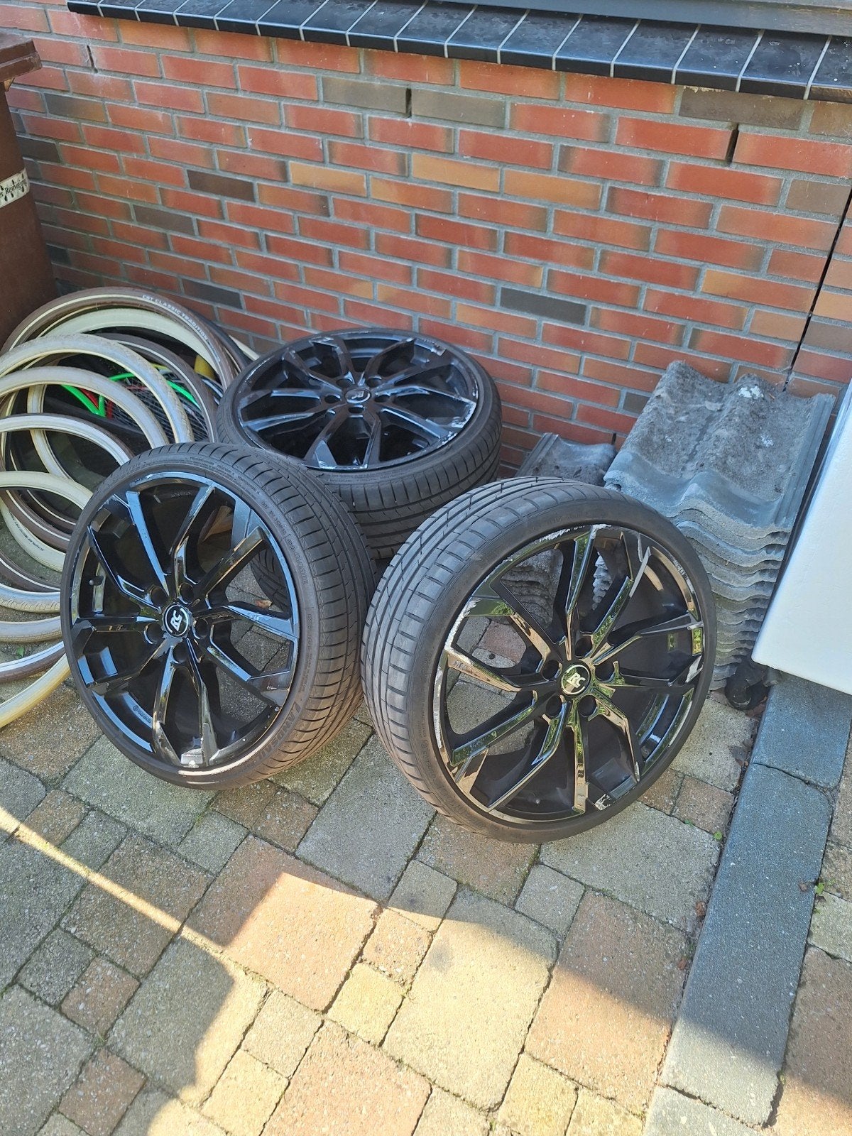 19 inch velgen met banden voor Clio 4 RS, Ophalen, Gebruikt