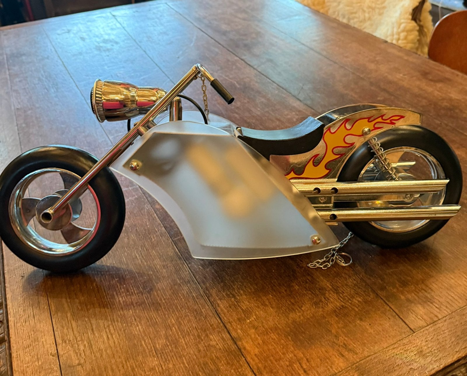 Stoere Motor chopper lamp, Ophalen of Verzenden, Gebruikt, Lamp