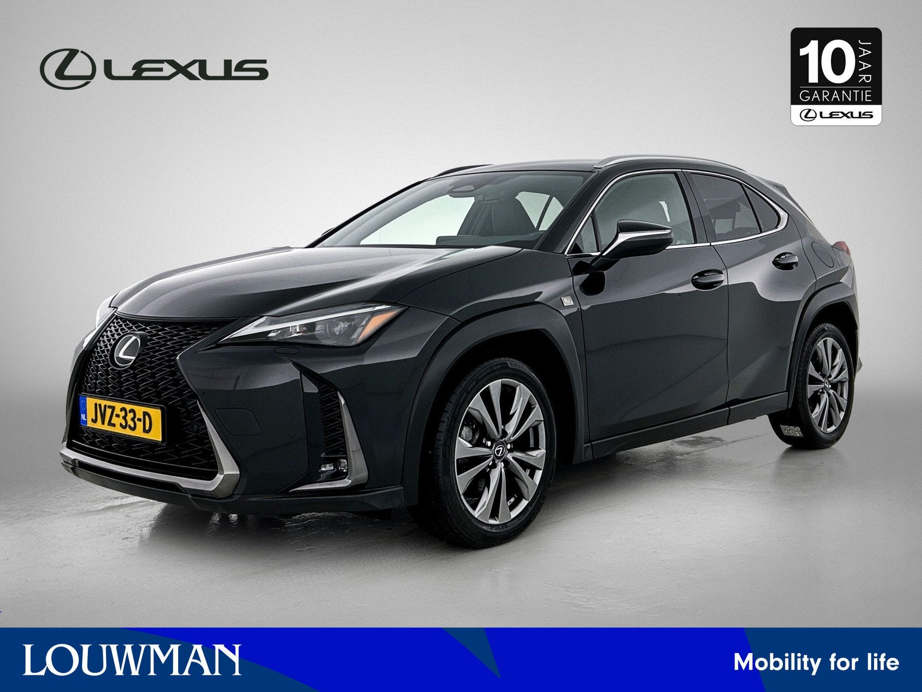 Lexus UX 300h F SPORT Design (bj 2024, automaat), Auto's, Lexus, 12 maanden, Gebruikt, 4 cilinders, Zwart
