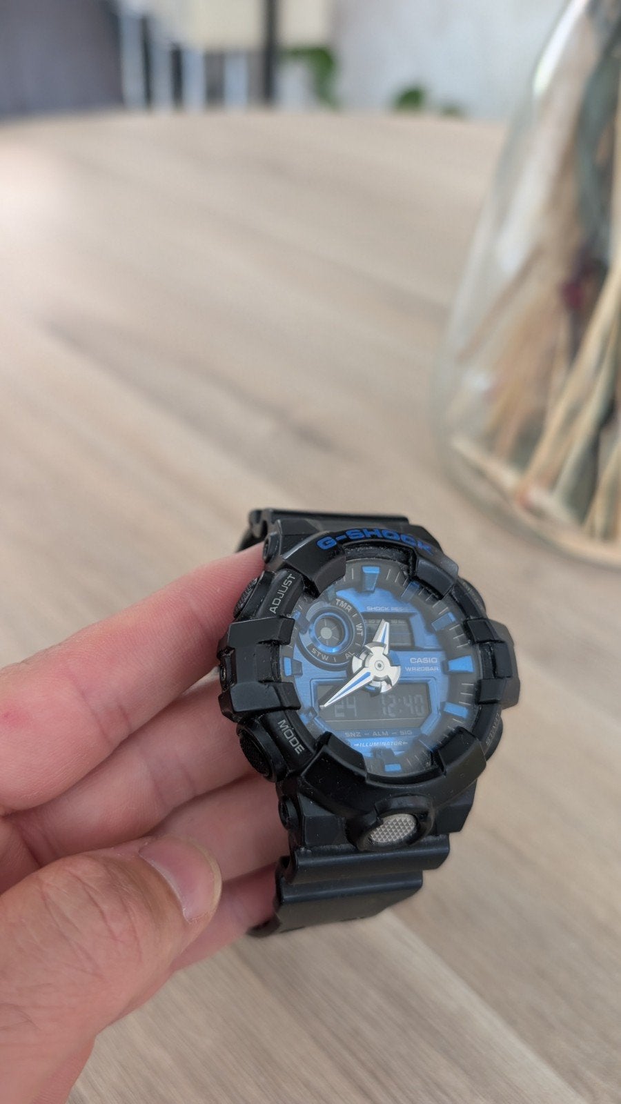 Casio G-Shock GA-710, Sieraden, Tassen en Uiterlijk, Horloges | Heren, Casio, Kunststof, Kunststof, Ophalen of Verzenden