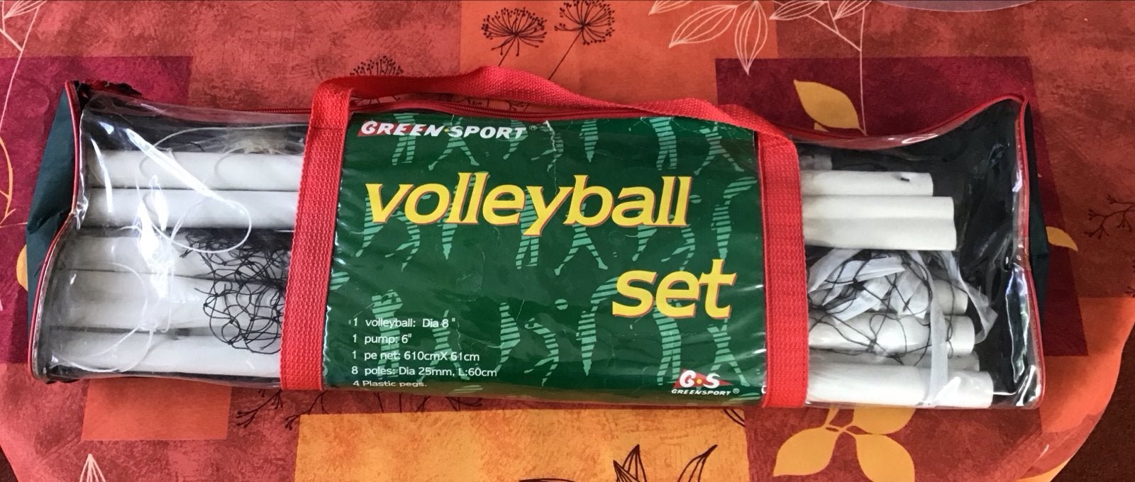 Green Sport Volleybal Set - Compleet voor Strand of Tuin, Sport en Fitness, Volleybal, Ophalen, Zo goed als nieuw, Overige typen
