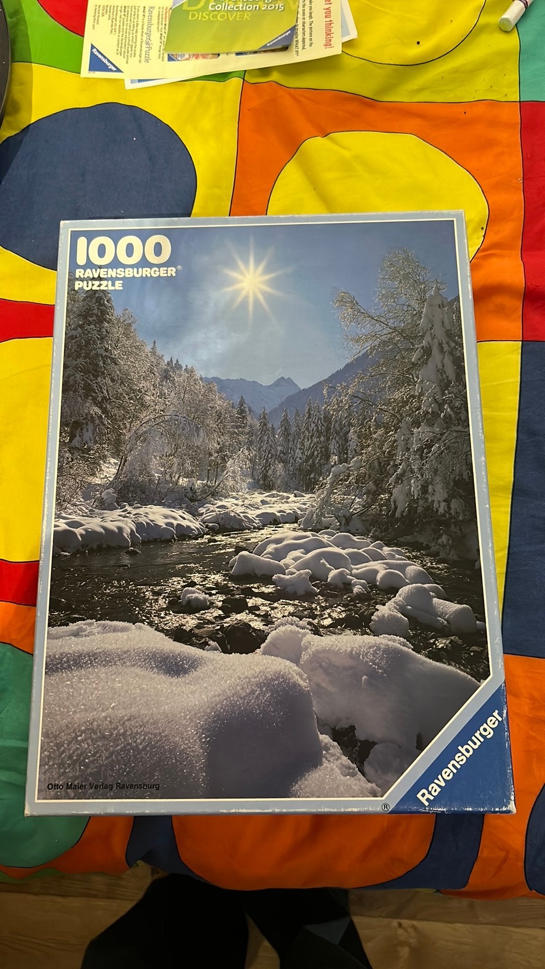 Winters landschap 1000 stukjes, Ophalen, 500 t/m 1500 stukjes, Gebruikt, Legpuzzel