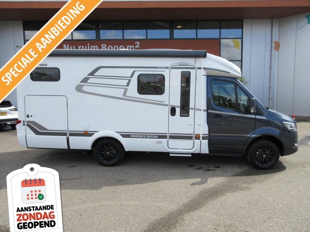 Hymer ML-T 580 Experience Edition XXLbed, Caravans en Kamperen, Automaat, Oven, Ringverwarming, Verwarmde buitenspiegels