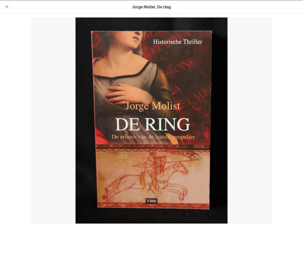 Jorge Molist De ring, Ophalen of Verzenden, Gelezen, Jorge Molist