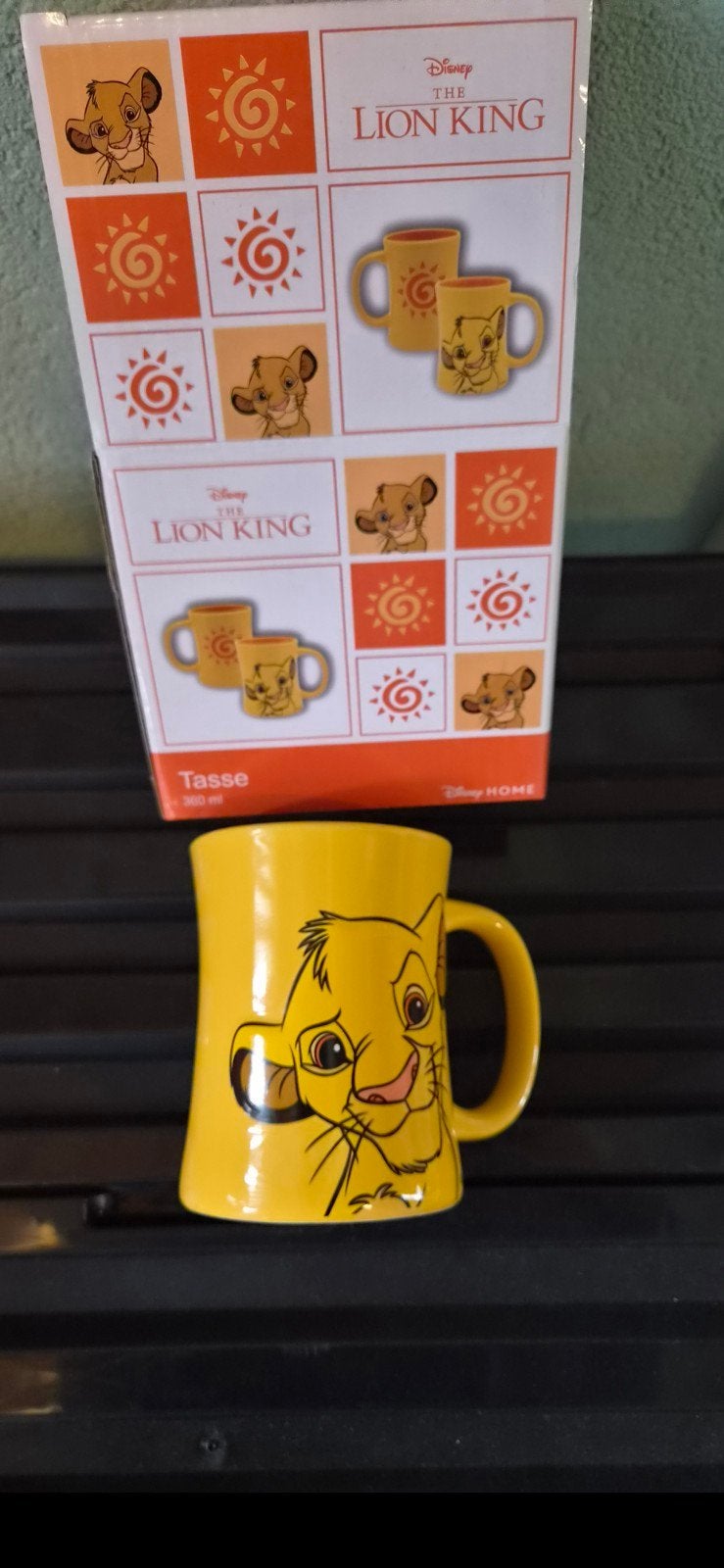 Disney The Lion King Mok - Simba Geel 360 ml, Overige merken, Keramiek, Nieuw, Modern
