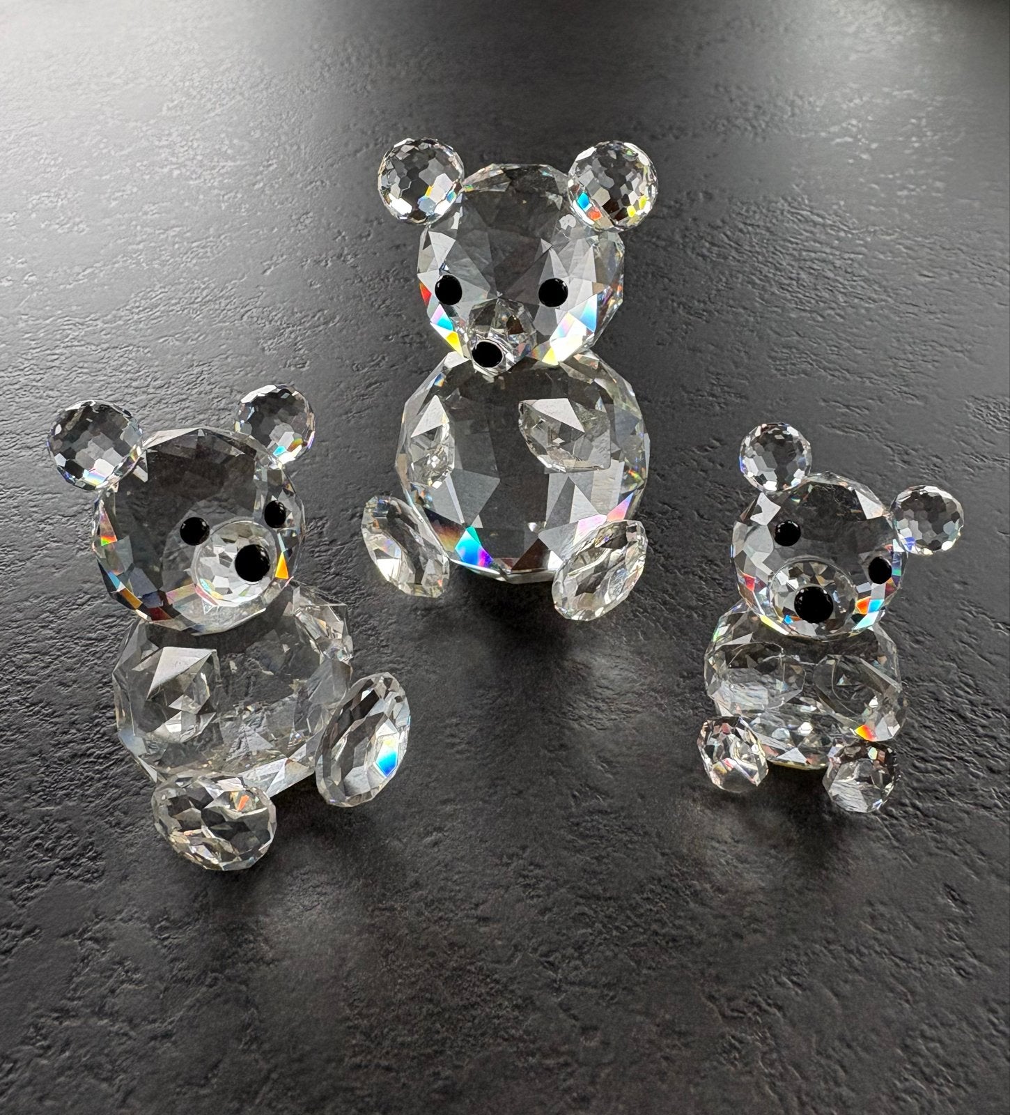 Swarovski Kristallen Beertjes Set - 3 Stuks, Verzamelen, Dierenverzamelingen, Ophalen, Zo goed als nieuw, Overige soorten, Beeldje of Figuurtje