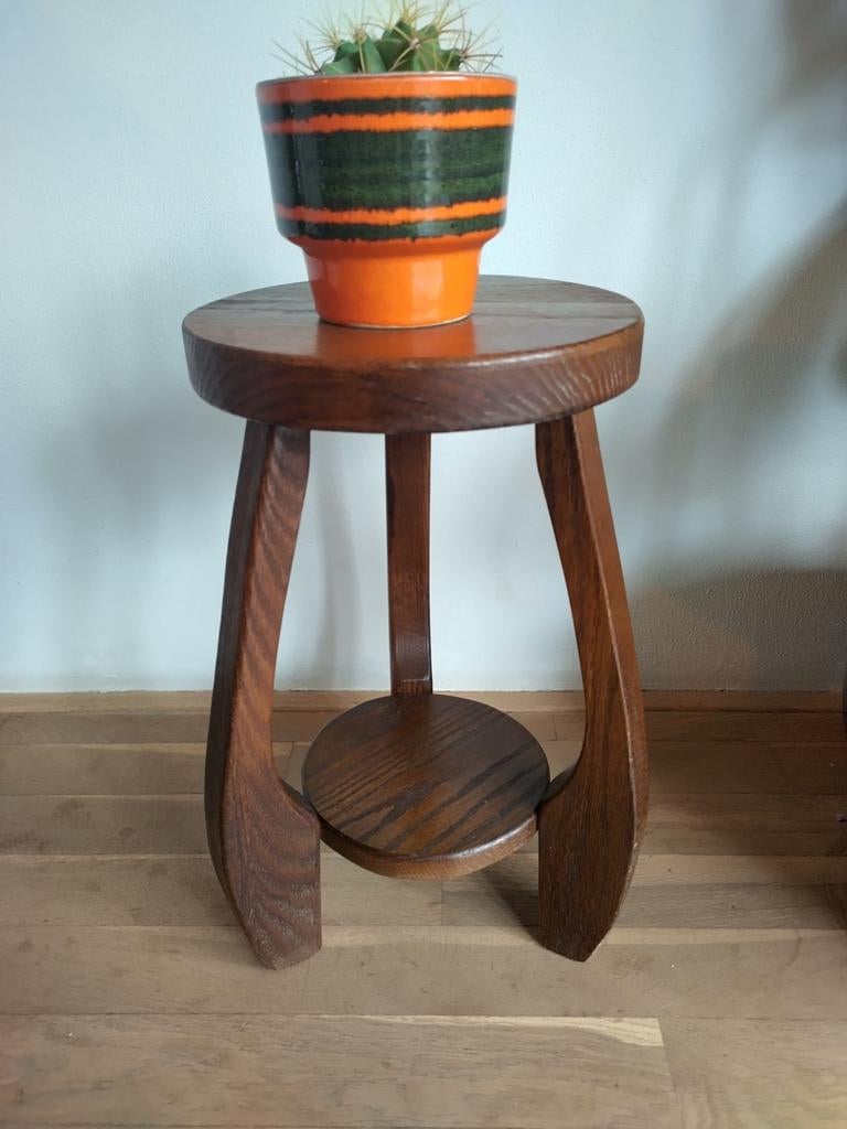 Prachtig art deco Amsterdamse school plantentafeltje te koop, Ophalen of Verzenden