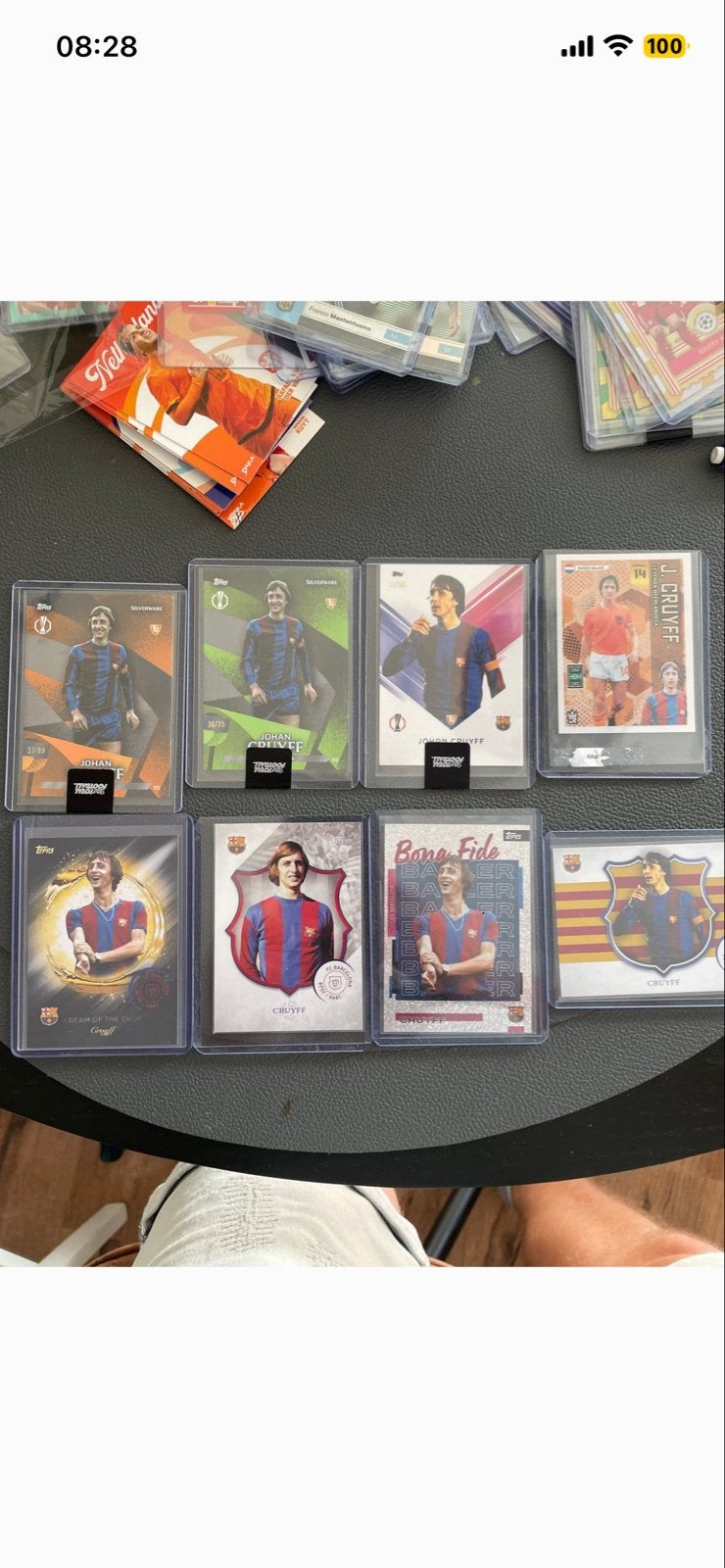 Johan Cruijff Voetbal Spelerskaarten - Diverse Collectie, Ophalen of Verzenden, Zo goed als nieuw, Buitenlandse clubs, Spelerskaart
