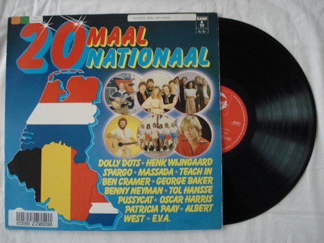 20 maal nationaal, Cd's en Dvd's, Vinyl | Pop, LP, Gebruikt, Ophalen of Verzenden, 12 inch