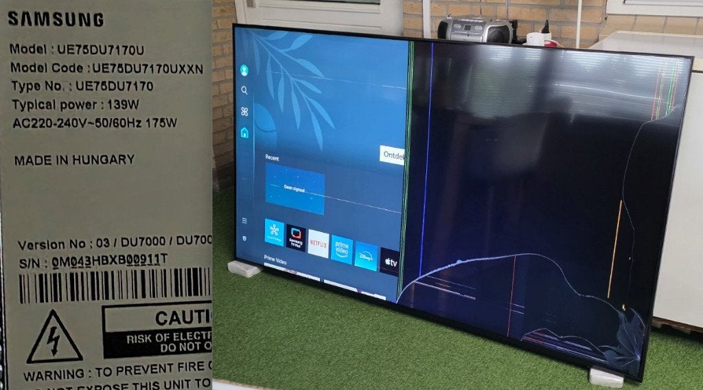 12 Tv’s o.a. Samsung Philips Sony TCL Hisense Scherm DEFECT, 50 Hz, 100 cm of meer, Smart TV, Ophalen