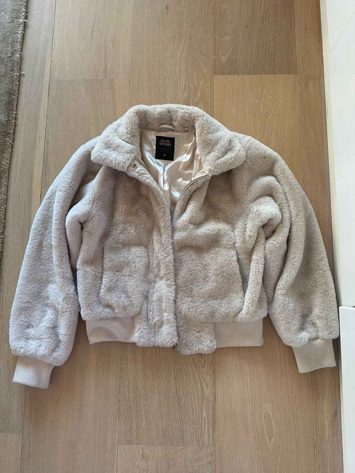 Seven Sisters Faux Fur Jas Maat M, Ophalen of Verzenden, Zo goed als nieuw, Maat 38/40 (M), Beige