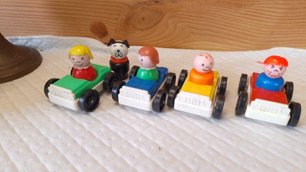 Fisher price original little people - vintage - auto's, Kinderen en Baby's, Ophalen of Verzenden, Gebruikt, Auto of Voertuig