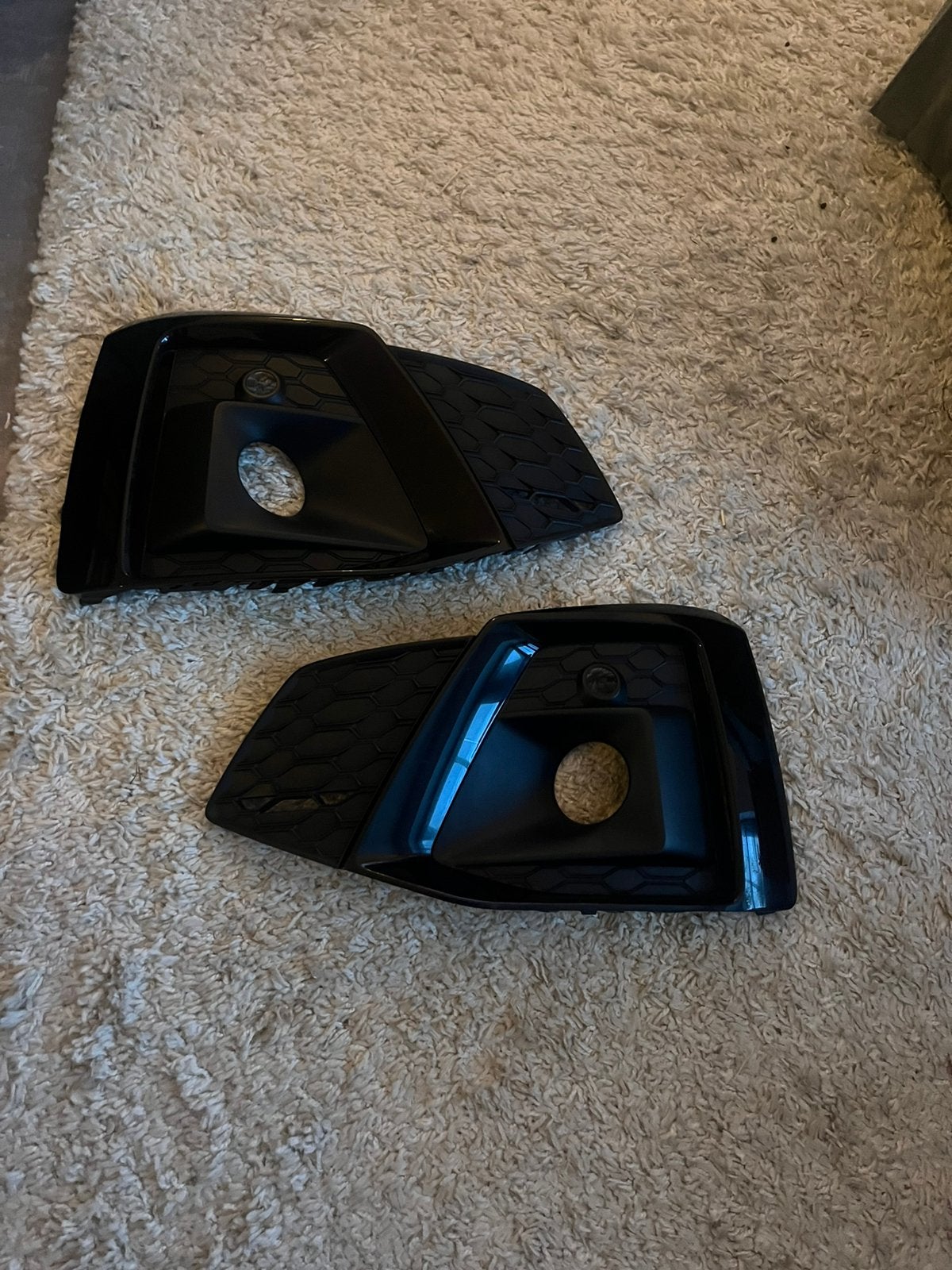 Audi B9 A5 S5 bumper kappen / mistlamp kappen, Gebruikt, Voor, Bumper, Audi