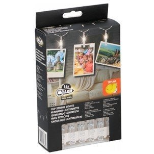 TOI-TOYS LED lichtslinger met 16 clips voor fotos of kaarten, Ophalen of Verzenden, Nieuw, Overige typen