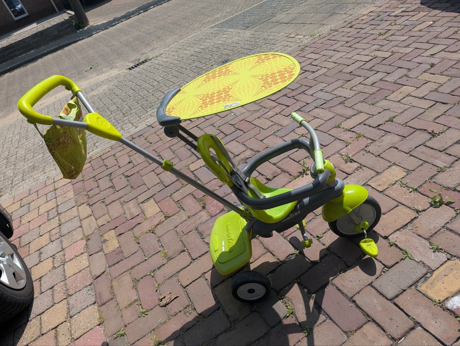 Smart Trike driewieler met duwstang en zonnescherm, Ophalen, Gebruikt, Smart Trike