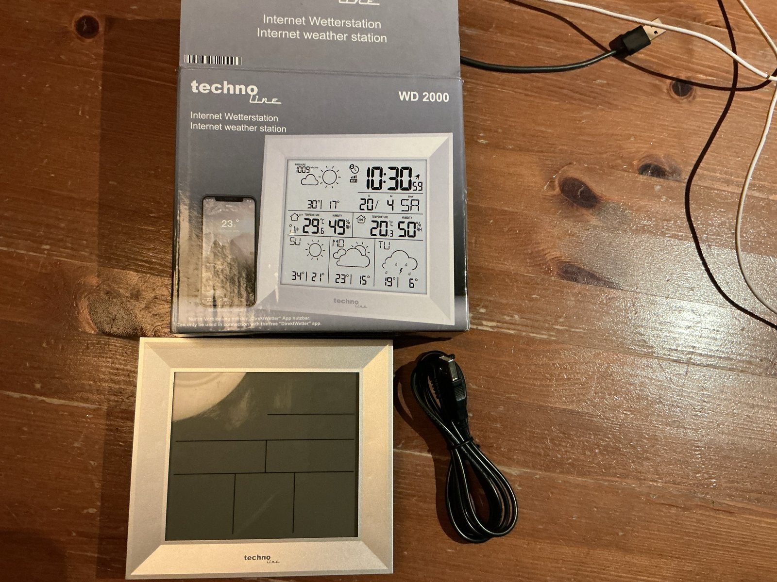 Technoline WD 2000 Internet Weerstation, Ophalen of Verzenden, Zo goed als nieuw, Weerstation
