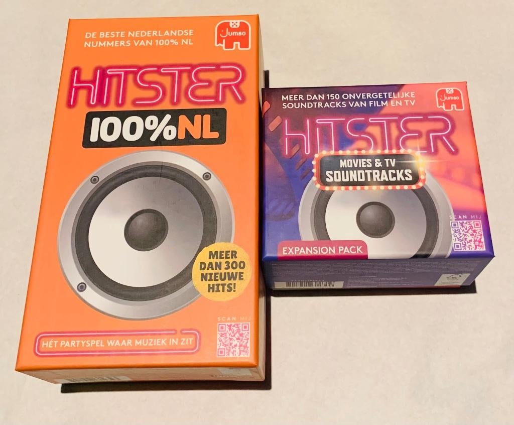 Hitster 100% NL + Hitster Movies & TV Soundtracks - ophalen, Hobby en Vrije tijd, Gezelschapsspellen | Bordspellen, Jumbo, Jumbo