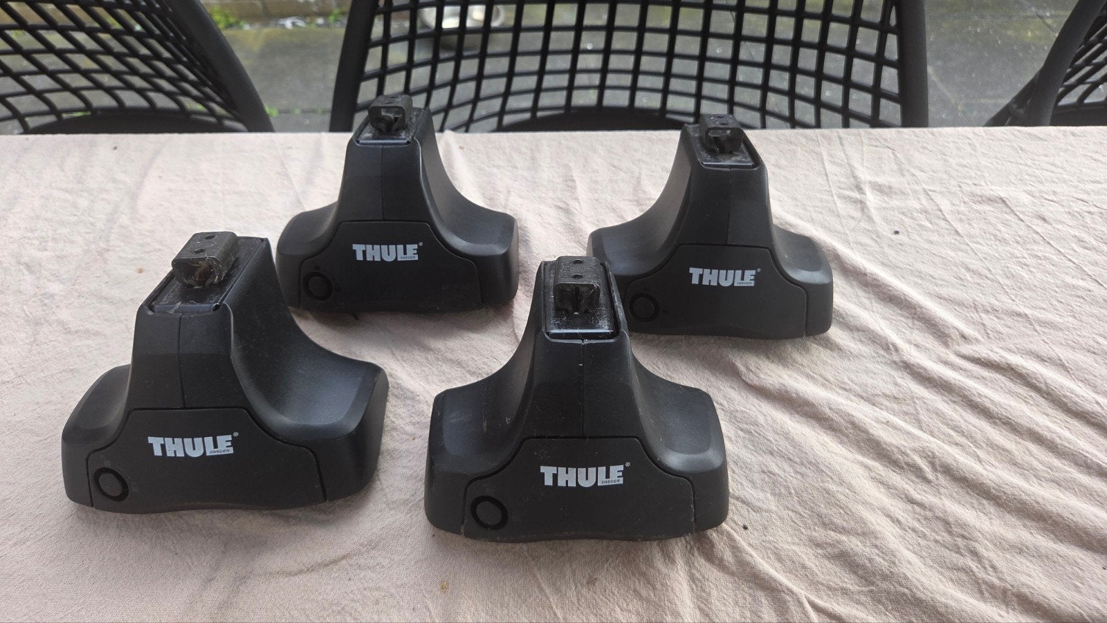 Thule dakdrager voetenset (4 stuks), Ophalen of Verzenden, Gebruikt